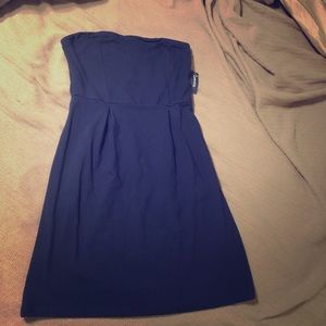 Navy cotton strapless dress Old Navy Medium NEW